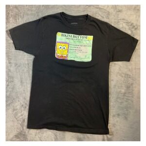 Nickelodeon SpongeBob SquarePants T-Shirt Black Size M
